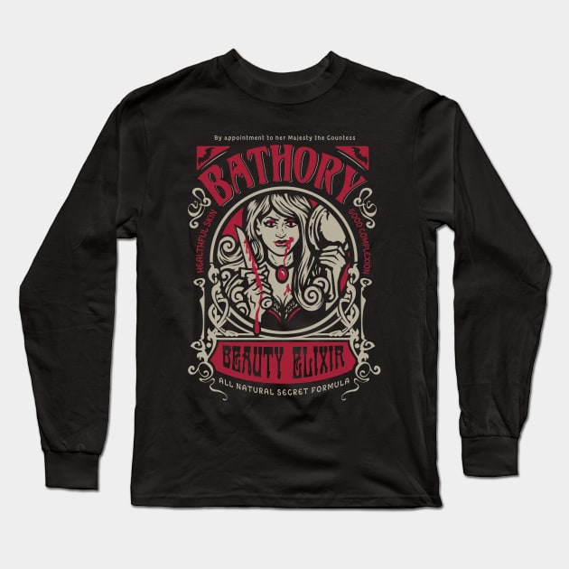 Bathory Beauty Elixir Long Sleeve T-Shirt by heartattackjack